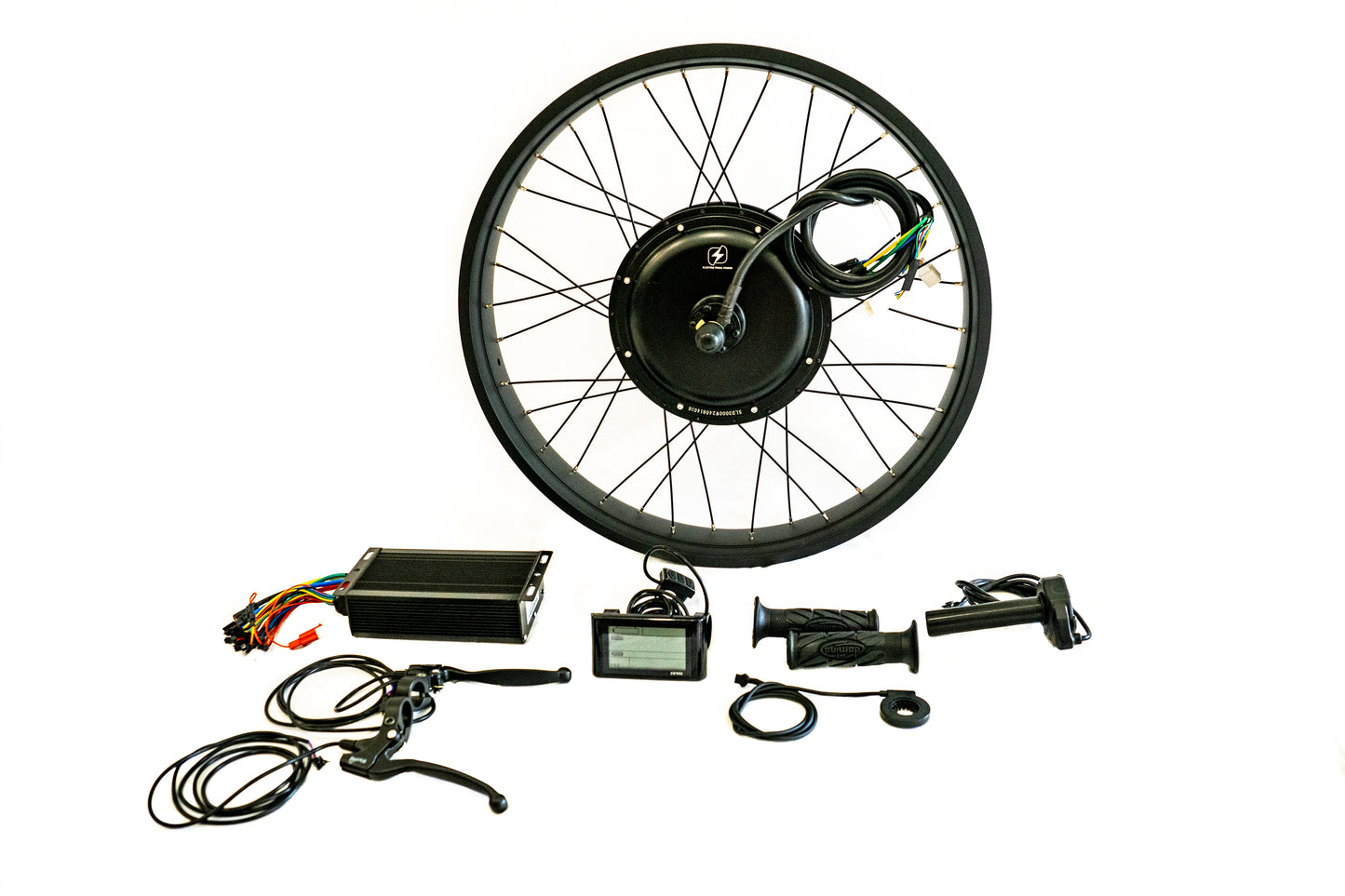 3000W 26" x 4.0" Fat Bike Rear Wheel E-Bike Hub Motor Kit