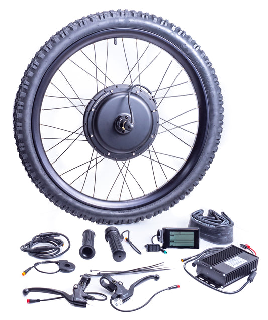 1000W 26" 27.5" 29" Rear Wheel E-Bike Conversion Kit - watertight plugs